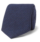 Richard James - 7cm Puppytooth Wool and Silk-Blend Tie - Blue
