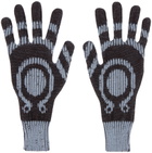 Charlie Constantinou Brown & Blue Plated Gloves