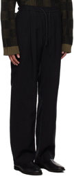 Juun.J Black Drawstring Trousers