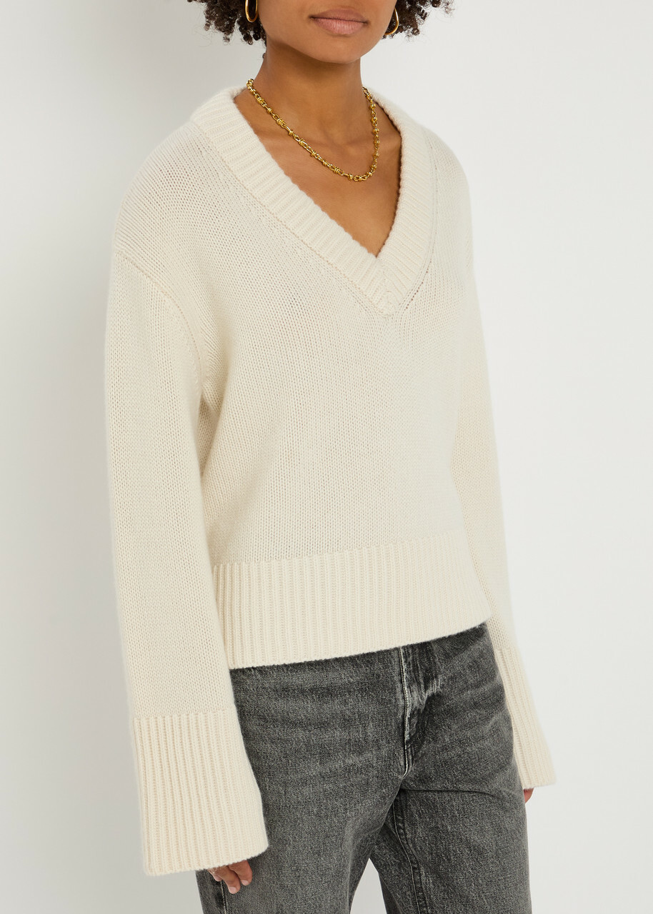 Lisa Yang Aletta Knitted Cashmere Jumper Cream