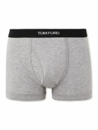 TOM FORD - Stretch-Cotton and Modal-Blend Boxer Briefs - Gray