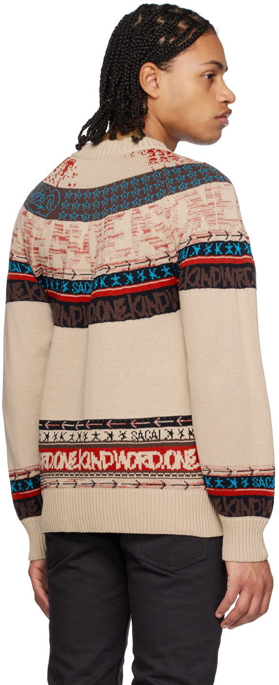 sacai Eric Haze Graphic Knit Pullover