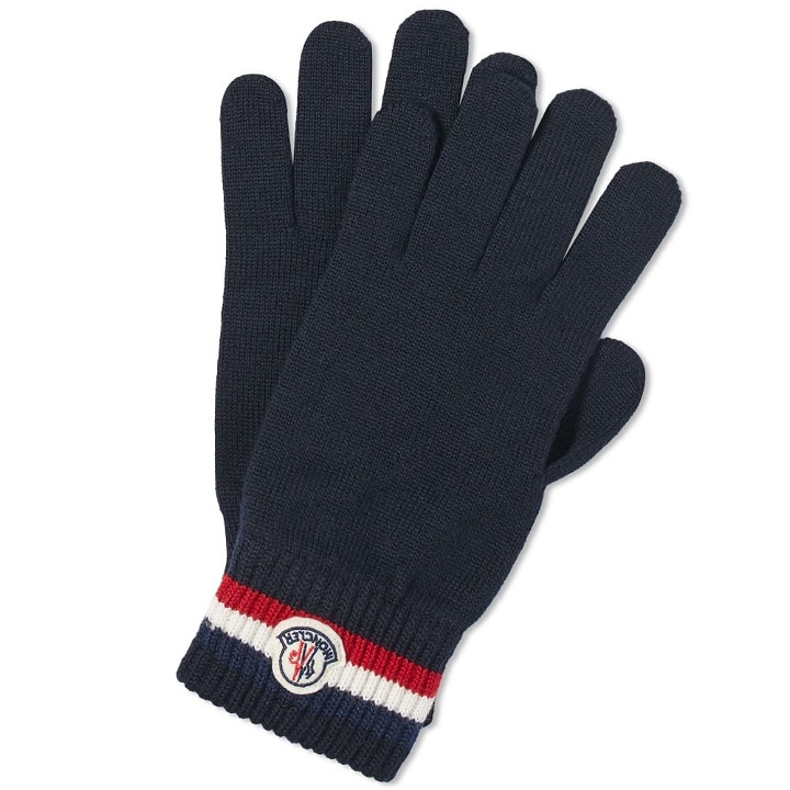 Photo: Moncler Tricolore Logo Wool Gloves