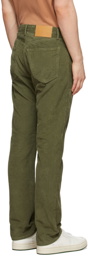 PRESIDENT's Khaki Piero Corduroy Trousers