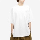 Anglan Men's Hidden Wappen Pocket T-Shirt in White