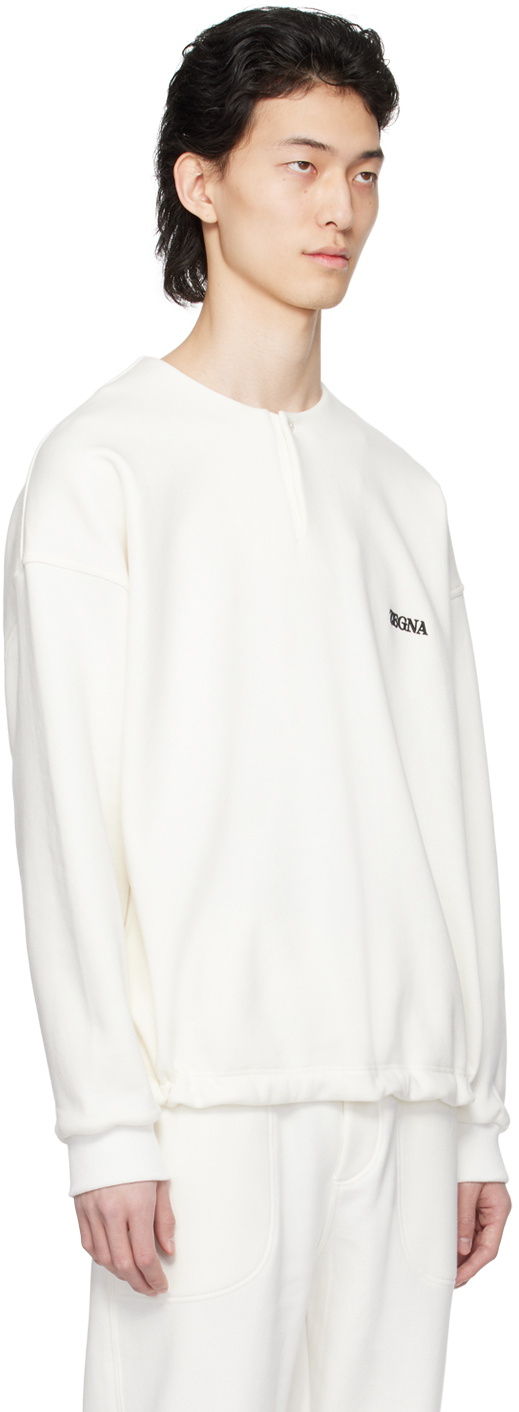 ZEGNA White Crewneck Sweatshirt