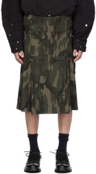 Andersson Bell Khaki Kilt Skirt