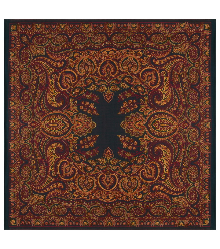 Photo: Etro Paisley wool and silk-blend throw