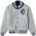 Billionaire Boys Club Men's Astro Varsity Jacket in Grey