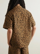 Wacko Maria - Gramicci Convertible-Collar Leopard-Print Nylon Shirt - Neutrals