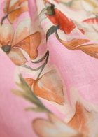 Borgo DE Nor Henri Floral-print Ramie Blouse Purple