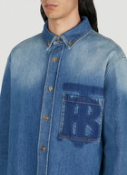 Burberry - TB Monogram Denim Shirt in Blue