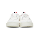 Thom Browne White Canvas Cupsole Sneakers