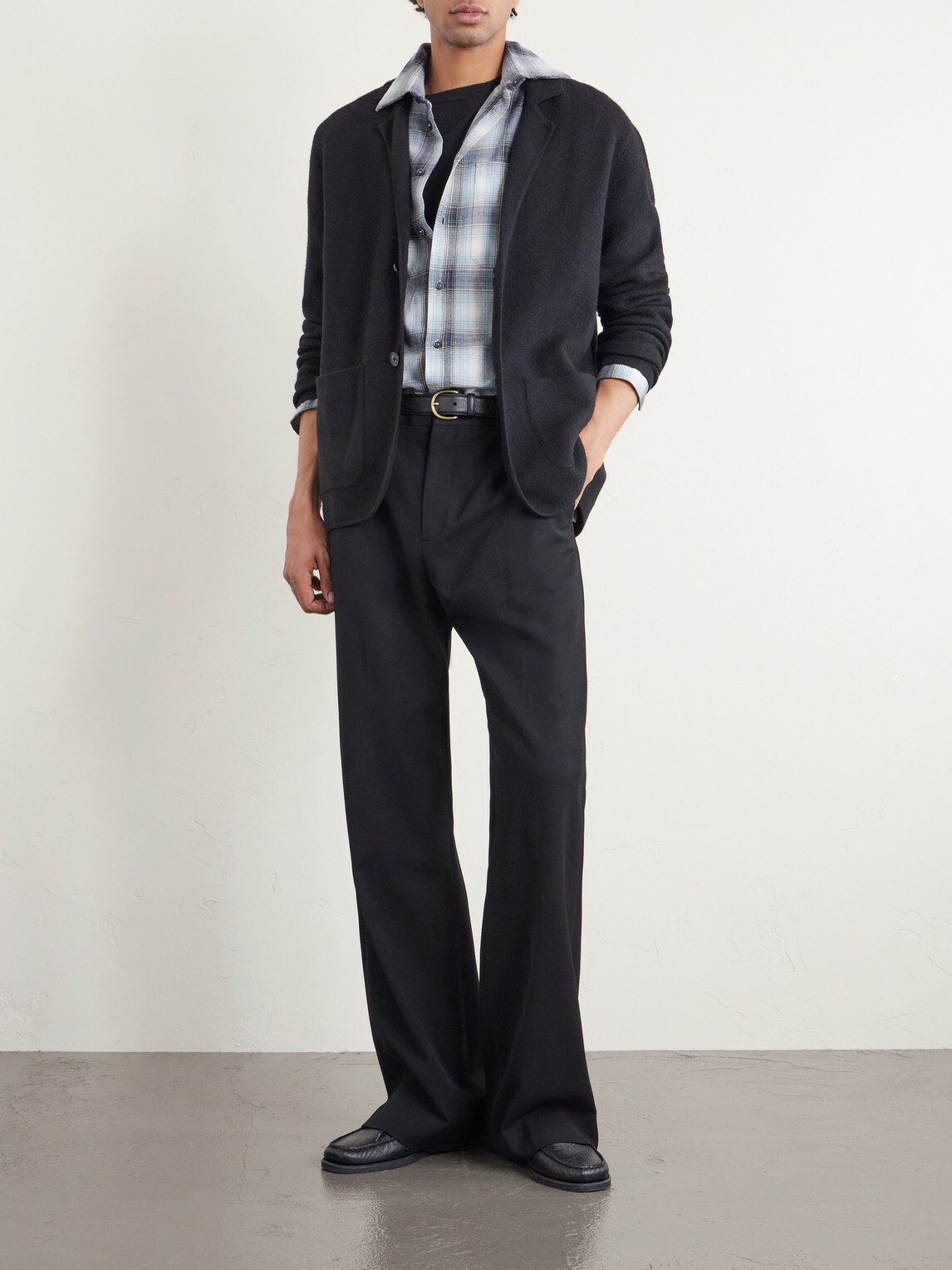 Barena - Checked Cotton-Flannel Shirt - Blue