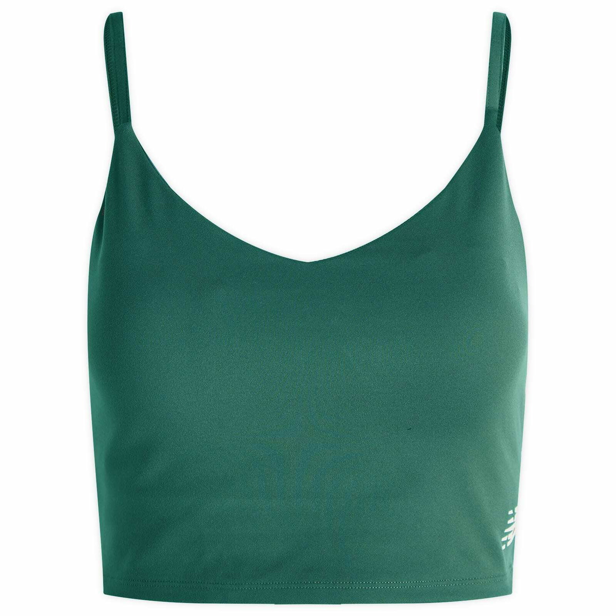 New Balance Women's Soft Bra Top in Nightwatch Green