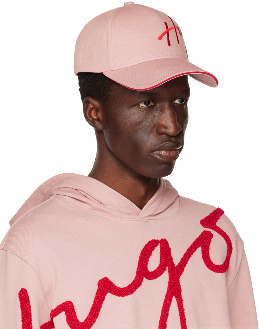 Hugo Pink Embroidered Cap Hugo Boss