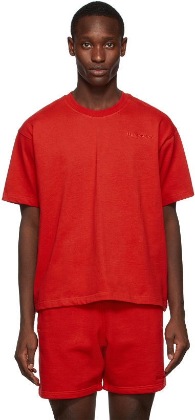 Photo: adidas x Humanrace by Pharrell Williams Red Humanrace Basics T-Shirt