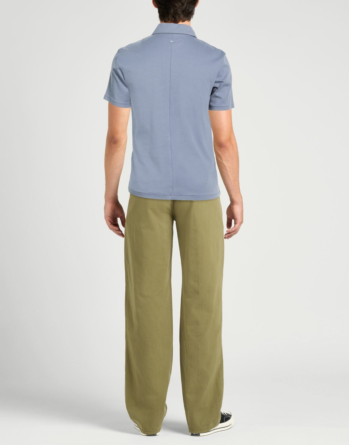 Rag & Bone Mens Polo shirt Slate in Blue