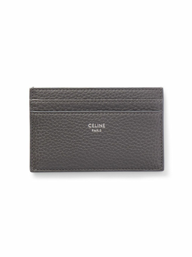 Photo: CELINE - Logo-Detailed Full-Grain Leather Cardholder