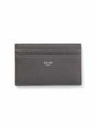 CELINE - Logo-Detailed Full-Grain Leather Cardholder