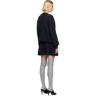 Sandy Liang Navy Kazia Knit Minidress