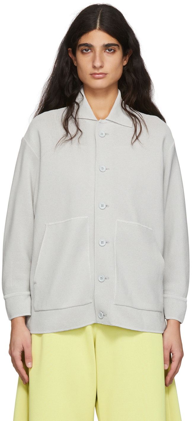 CFCL Grey Paper Garter Jacket CFCL