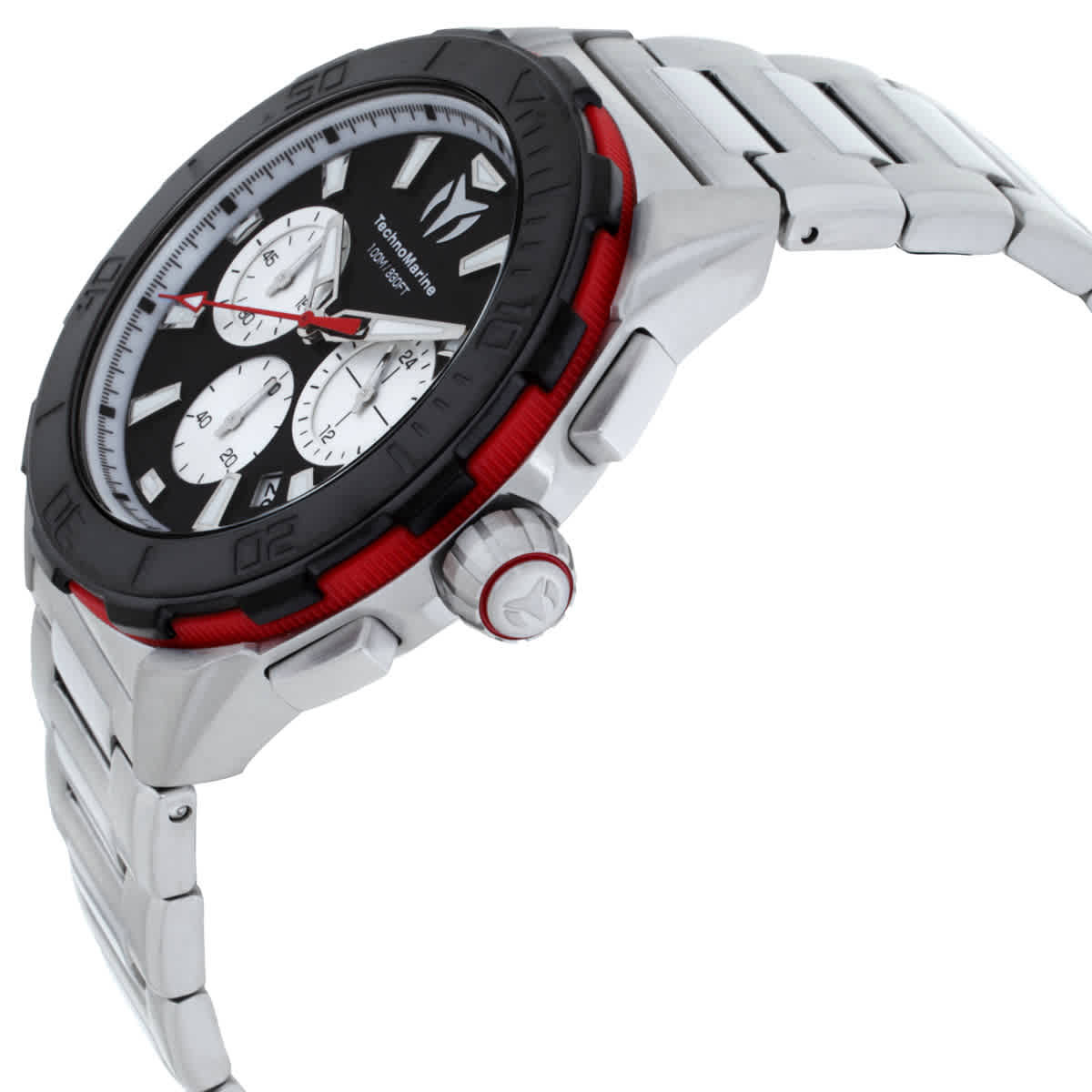 TechnoMarine Seven Seas Chronograph GMT Quartz Black Dial Mens Watch TM-725030