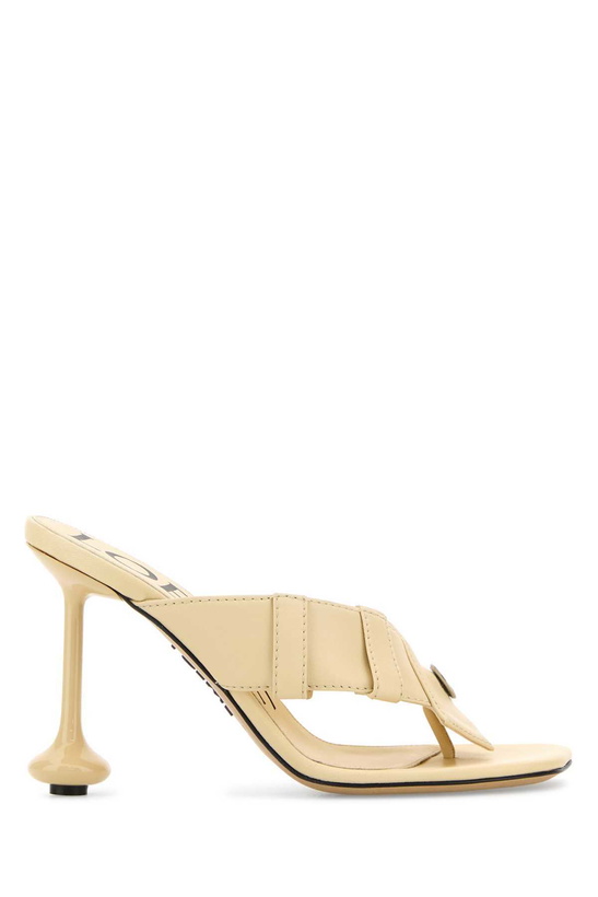 Photo: Loewe Cream Nappa Leather Toy Panta Mules