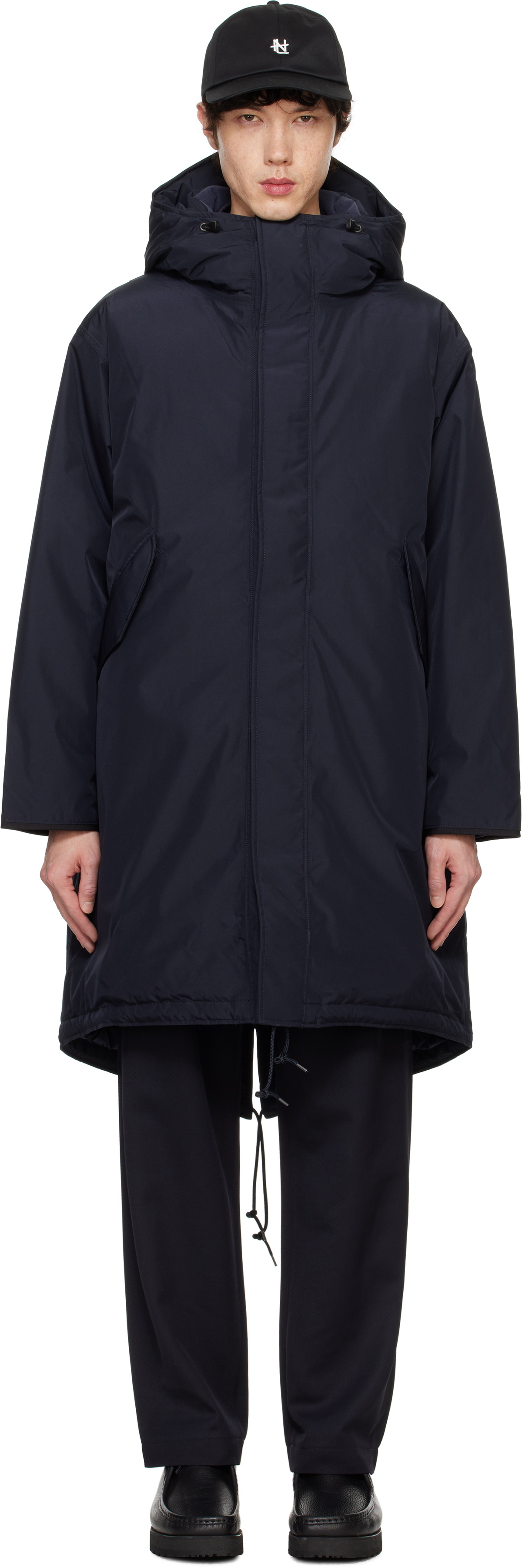 nanamica Navy GORE-TEX Long Down Coat Nanamica