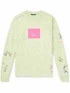 Acne Studios - Eisen Scribble Printed Cotton-Jersey T-Shirt - Green