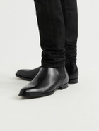 CELINE - Leather Chelsea Boots - Black