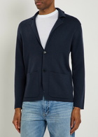 John Smedley Narah Merino Wool Cardigan Navy
