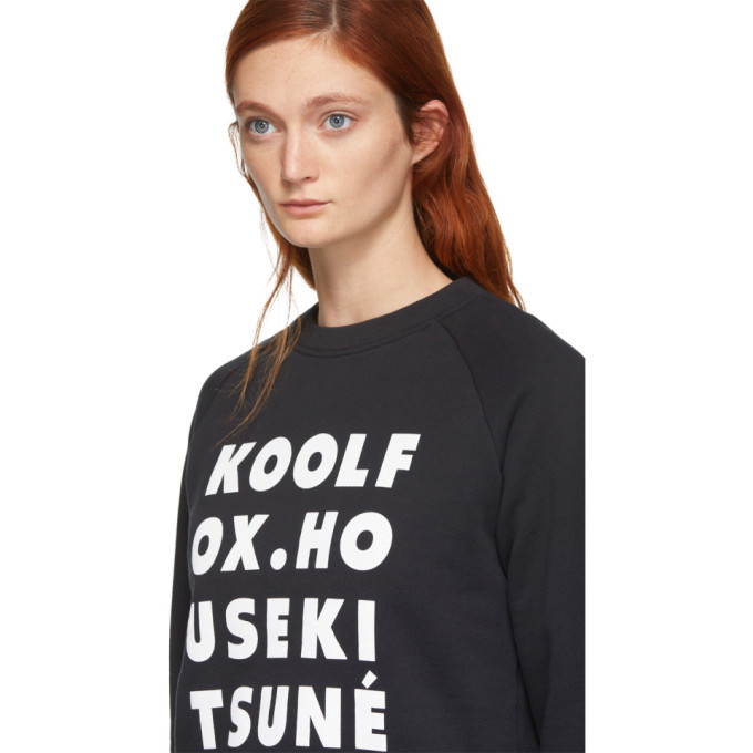 Maison Kitsune Black Kool Fox Sweatshirt Maison Kitsune