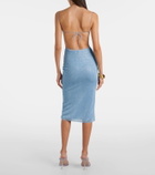 Oséree Lumière open-back midi dress