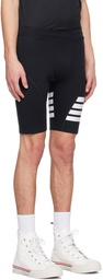 Thom Browne Navy 4-Bar Compression Shorts