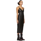 Yang Li Black Leather Lingerie Dress