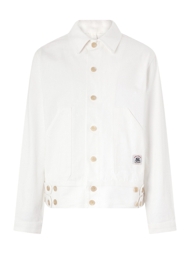 Photo: BODE - Knolly Brook Logo-Appliquéd Cotton-Twill Jacket - White
