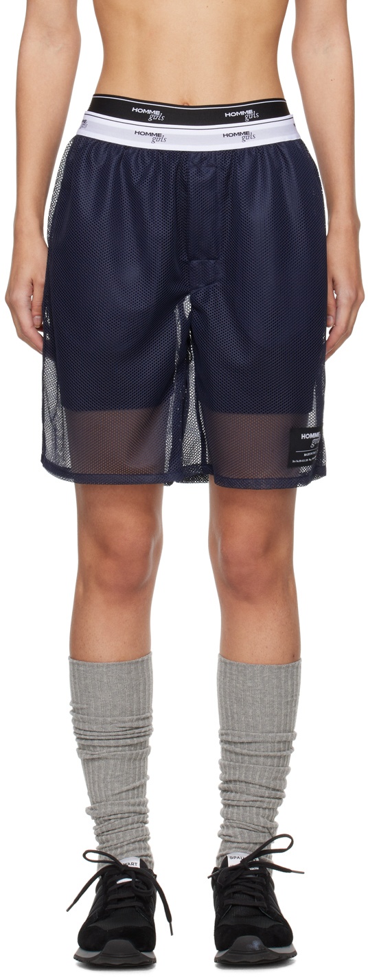 Photo: HommeGirls Navy Basketball Shorts