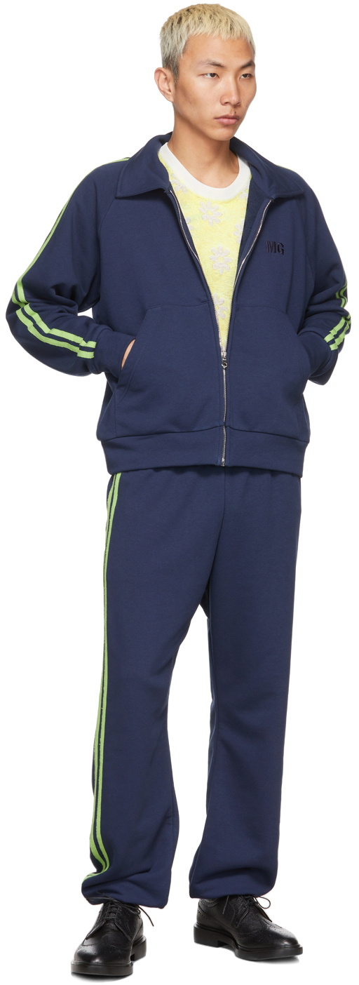 Molly Goddard Navy & Green Simon Sweatshirt