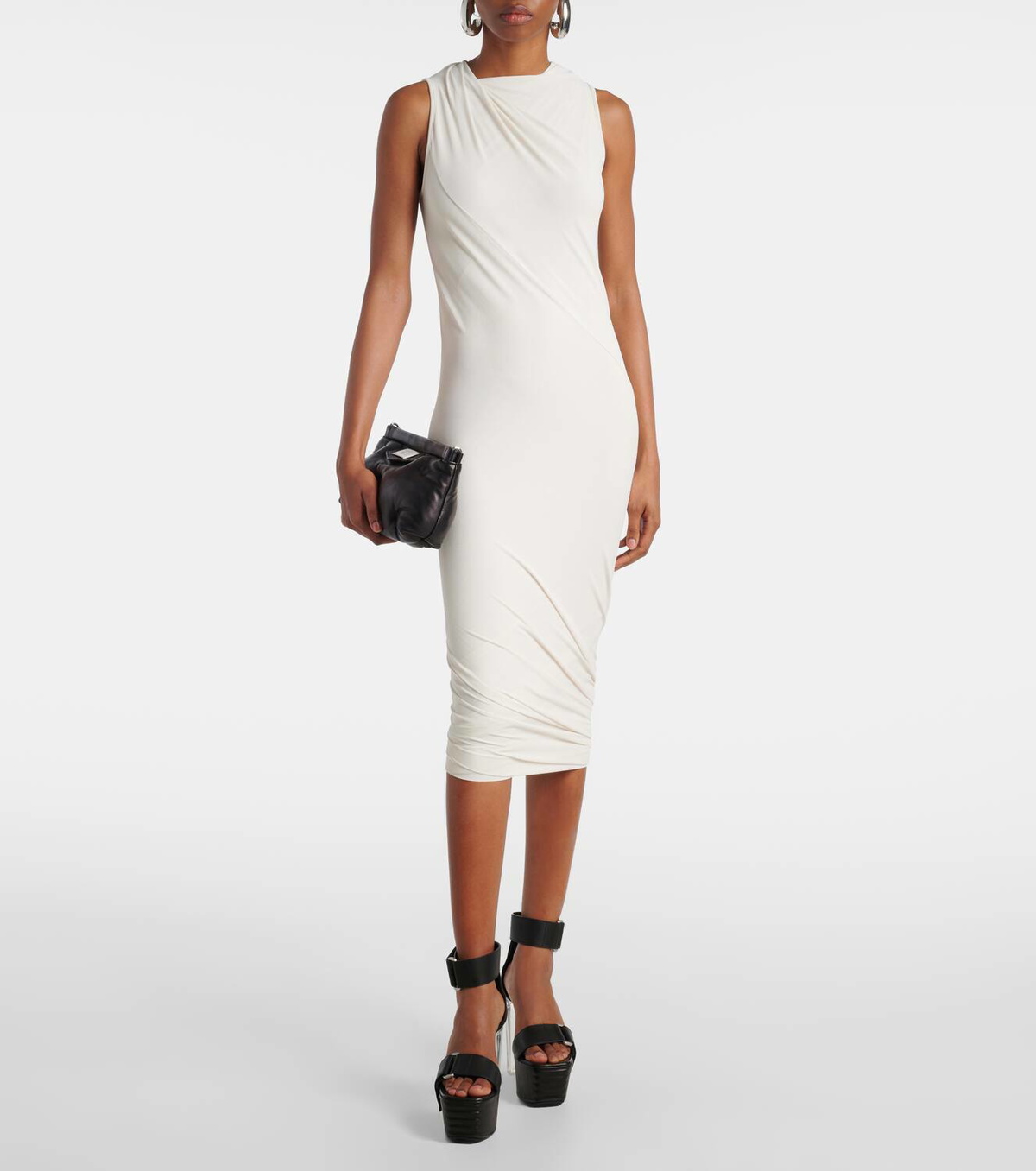 Rick Owens Lilies Luna gathered minidress Rick Owens