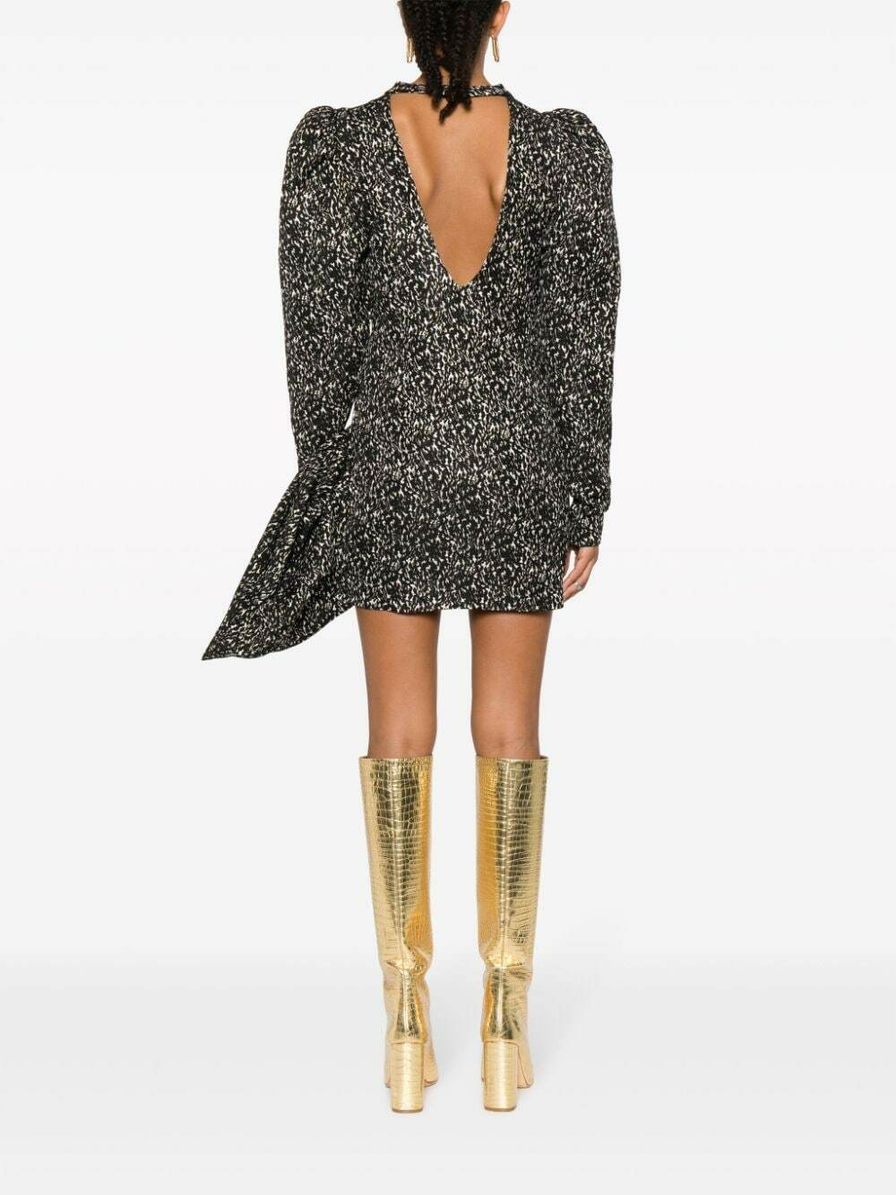 long gold slip dress Asymmetrical Dress Dannie Iro main image 1