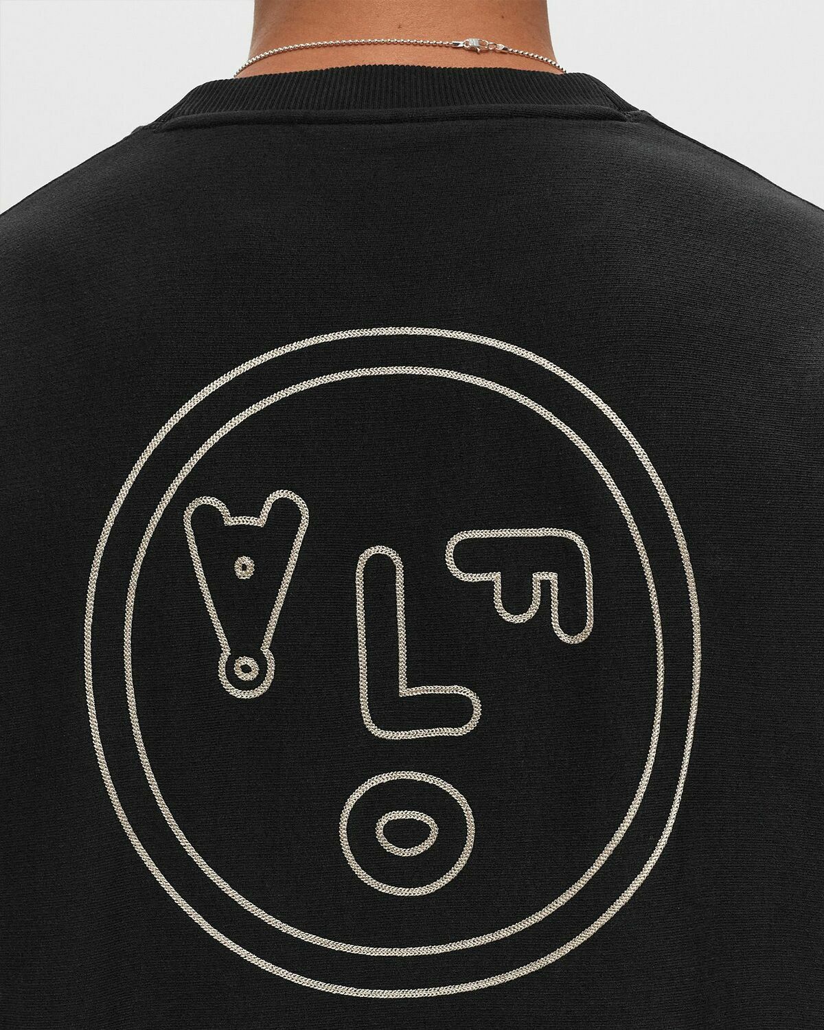 ølåf Face Crewneck Black Sweatshirts