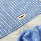 Tekla Fabrics Tekla Organic Terry Bath Mat in Clear Blue Stripes