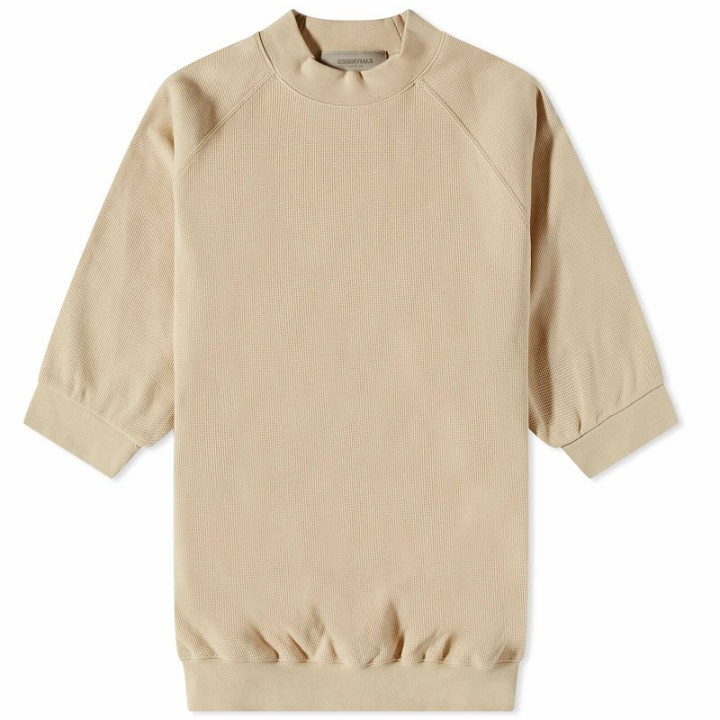 Photo: Fear of God ESSENTIALS Men's Short Sleeve Sweat in Sand