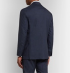 Kiton - Slim-Fit Unstructured Puppytooth Cashmere Suit Jacket - Blue