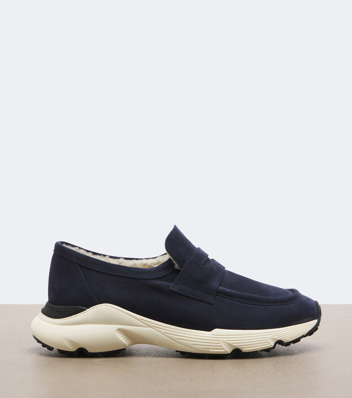 Tod's Shearling-lined suede sneakers