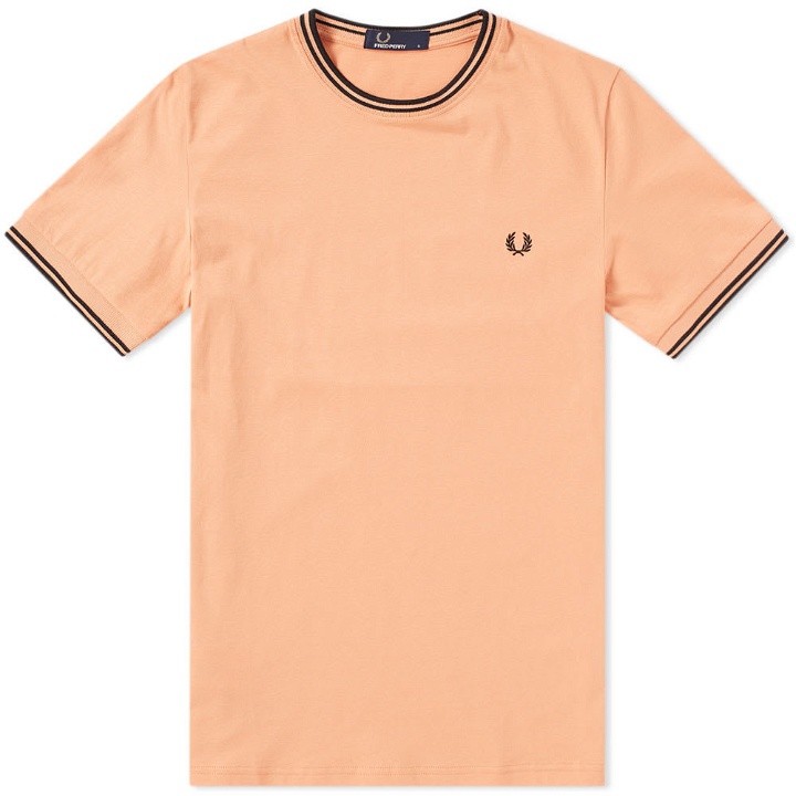 Photo: Fred Perry Twin Tipped Tee Orange