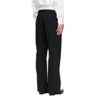 Ernest W. Baker Black Loose Fit Flare Trousers