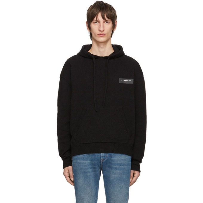 Photo: Off-White Black Knit Arrows Hoodie