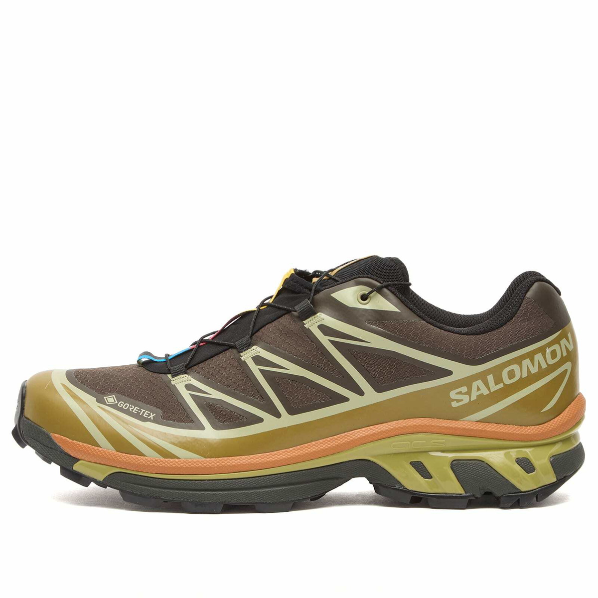 Salomon XT-6 GTX Sneaker in Delicioso/Tea/Plantation